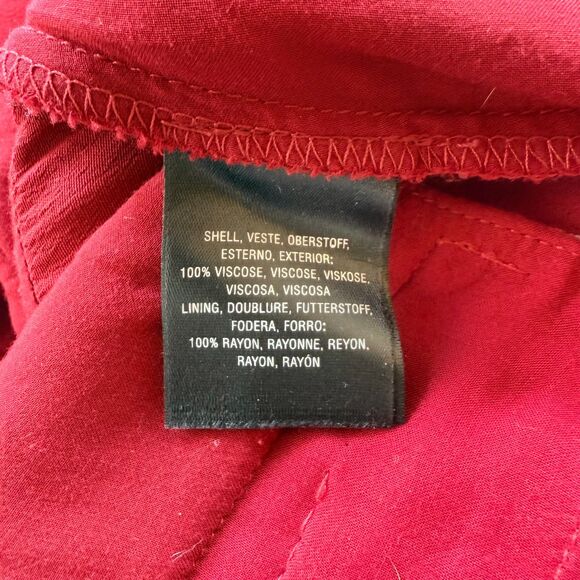 NWT Anthropologie Maeve Grier Cap Sleeve Cropped Jumpsuit in Wine Bordeaux Red - Picture 8 of 12